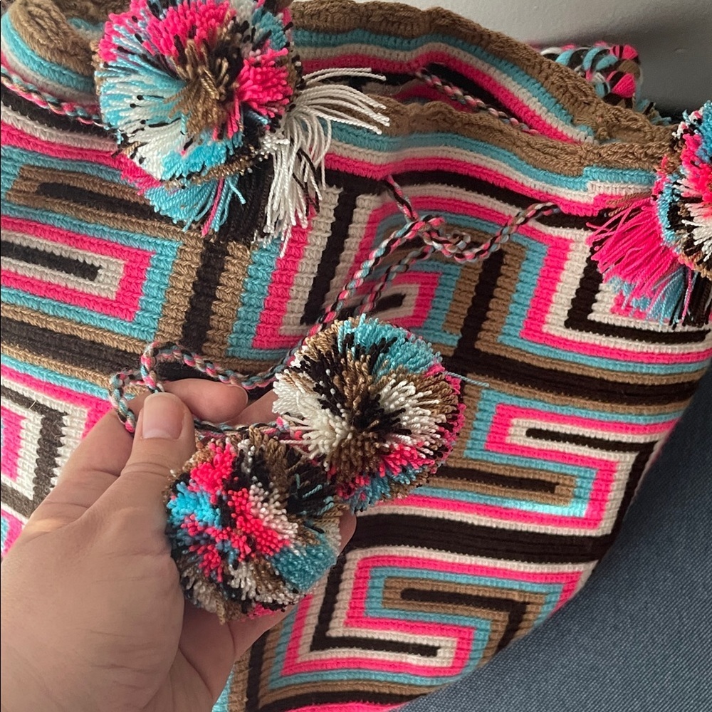 Colombian 🇨🇴 Colorful handmade Patterned Shoulder Bag - Picture 4 of 4